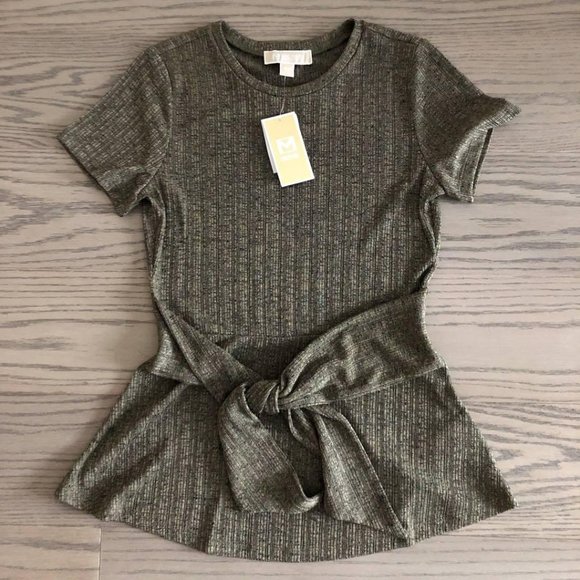 NWT Michael Kors Knit Tie Top - Picture 1 of 1